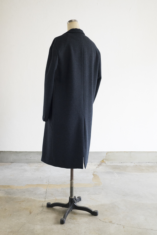 ゴーシュ チェビオットツイル ロングコート(ネイビー) : un.regard.moderne
