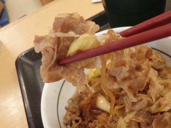 なか卯の和風牛丼ミニとはいから小うどん　　　　　　　　　　神戸元町店_c0118393_08181119.jpg