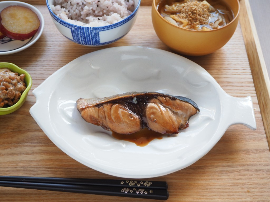 ぶりの照り焼き定食 休日ランチ 365のうちそとごはん O ﾟ