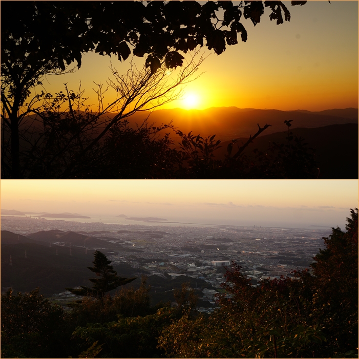 宝満山へ夕焼け登山。_f0016066_4345554.jpg