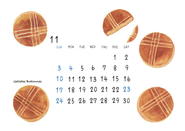 フランス菓子のカレンダーを作っています。_a0138978_23114132.jpg