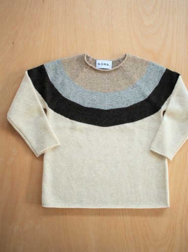 NOMA t.d.　Stripe Sweater / Beige × Ivory_b0139281_1349037.jpg