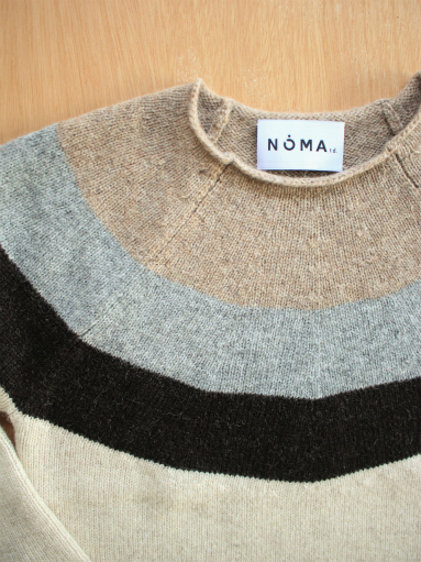 NOMA t.d.　Stripe Sweater / Beige × Ivory_b0139281_134941.jpg