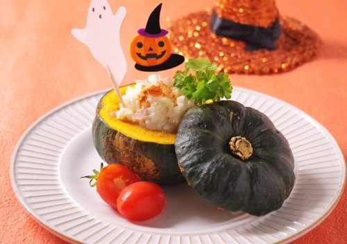 ハロウィン仕様♪きのこのチーズリゾット_f0168317_23435160.jpg