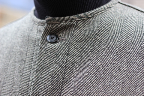 唯一無二の雰囲気「orSlow」 \"NO COLLAR COAT\" ご紹介_f0191324_07372011.jpg