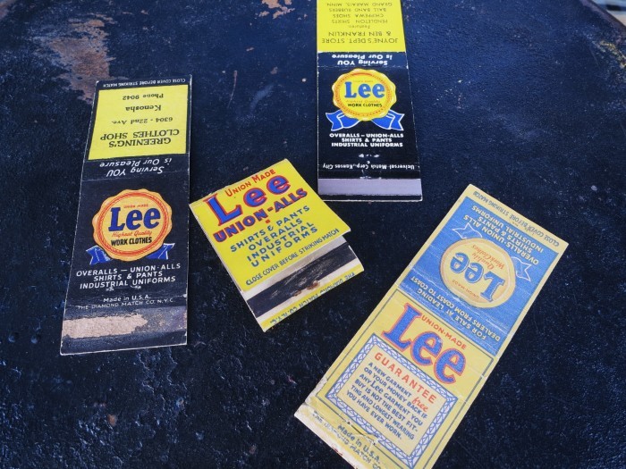 Vintage Lee advertising matchbook cover_e0187362_19195513.jpg