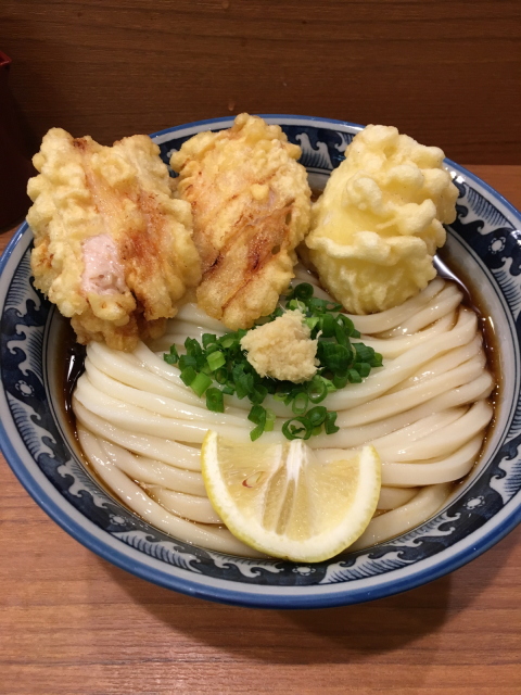 とり玉天ぶっかけうどん (*´ω`*) L_f0212480_20381177.jpg