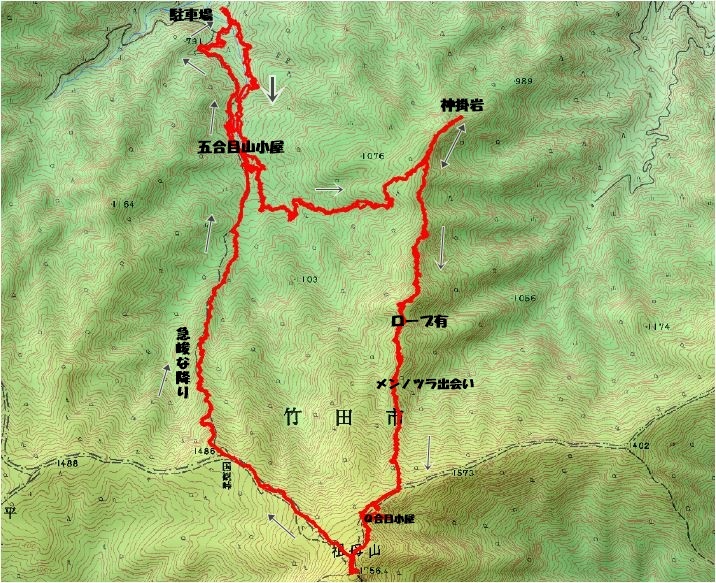 神原登山口～神掛岩～小松尾根～祖母山～神原登山口、3日_f0357487_22223695.jpg