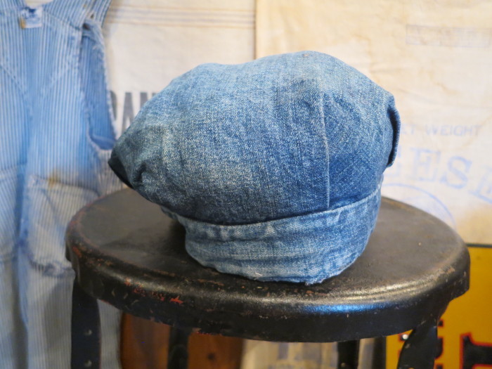 50's Carhartt DENIM ENGINEER CAP カーハート ハートタグ 50's Carhartt DENIM ENGINEER CAP カーハート ハートタグ
