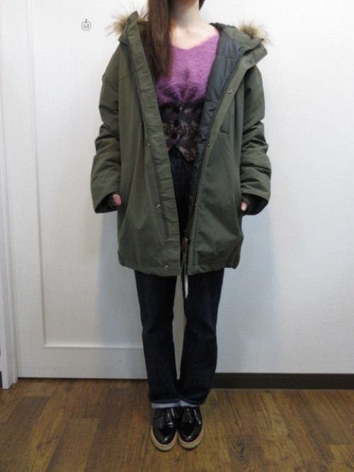 Ungrid - 新品 SIERRA別注ミドル丈ダウン Ungrid SIERRA別注ミドル丈ダウン（カーキ） -靴＆ファッション