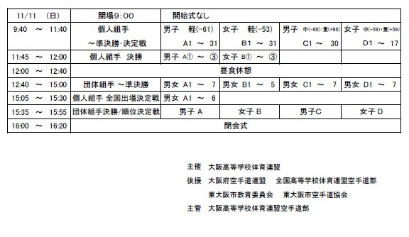 大阪府高校新人大会 10・11日に開催_e0238098_12183204.jpg