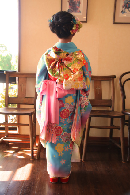 七五三 七歳 着付け 髪型 ヘアスタイル 着物 メイク ヘア