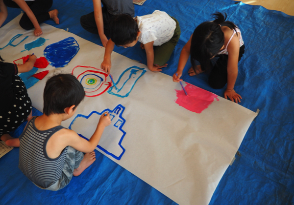 5歳児 絵の具遊び 美術と自然と教育と