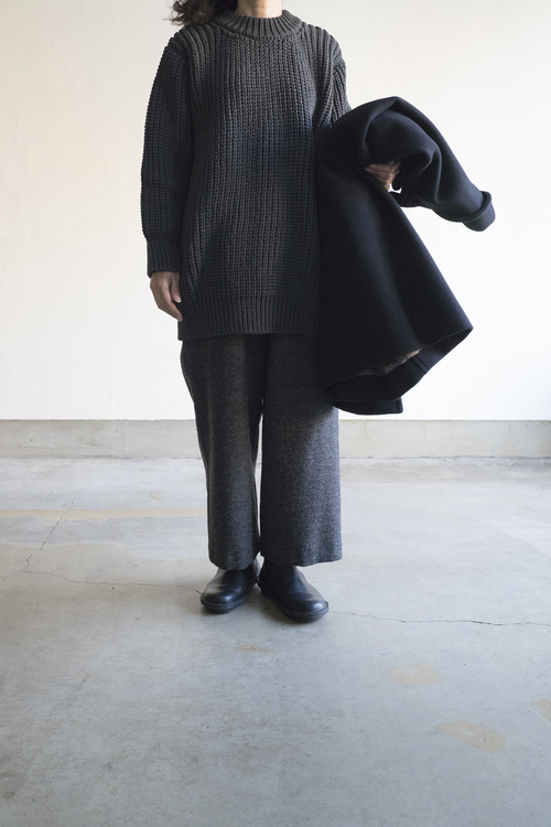 ゴーシュ チェビオットツイル ワイドパンツ : un.regard.moderne ゴーシュ チェビオットツイル ワイドパンツ : un.regard.moderne