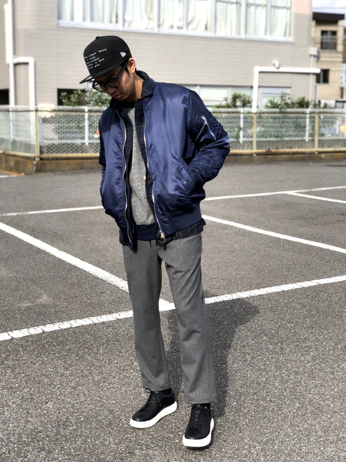 ジャケット/アウターuniform experimemt WOOL REVERSIBLE MA-1