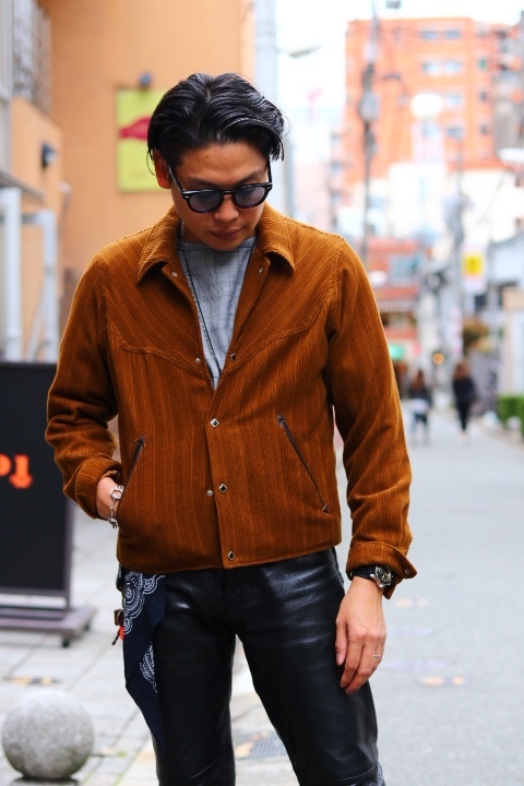 ジャケット・アウター The Letters WESTERN SHORT RIB ZIP JACKET WESTERN SHORT RIB ZIP JACKET -COTTON COUDUROY- – The Letters