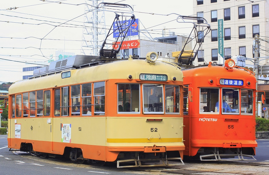 第7回伊予鉄道(市内線)2～ﾓﾊ50前期形旧塗装～_e0365211_2252142.jpg