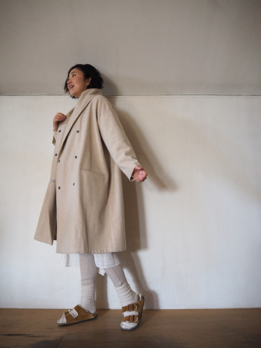 Honnete Shawl Collar Wide Coat_e0357389_15132799.jpg