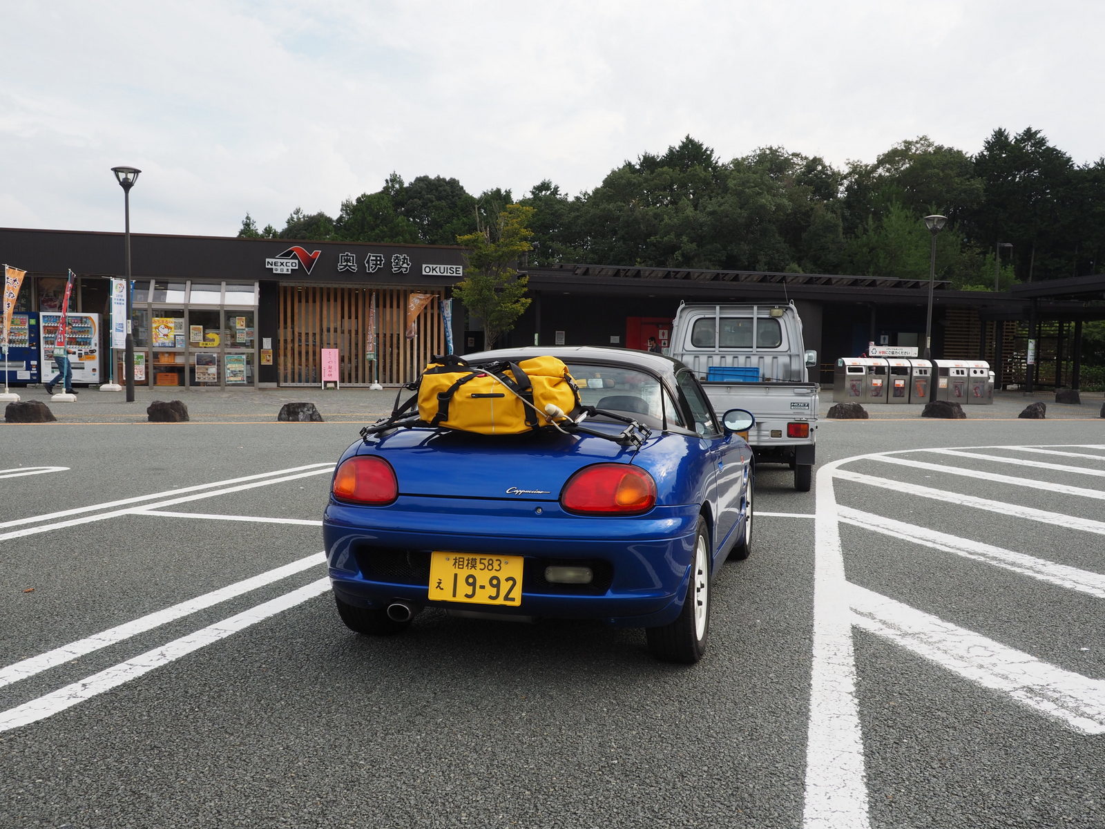 18 09 24 道の駅紀宝町で車中泊 カプチーノ車中泊の旅最終編3 ジムニーとハイゼット ピカソ カプチーノ とスカルペル で旅に出よう