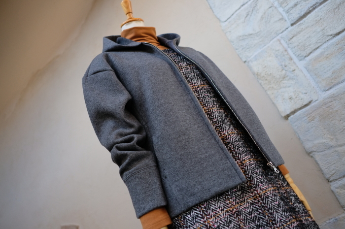  ”Today\'s Styling～C+ Herringbon check tweed jumper skirt。。。...11/15thu”_d0153941_16122275.jpg