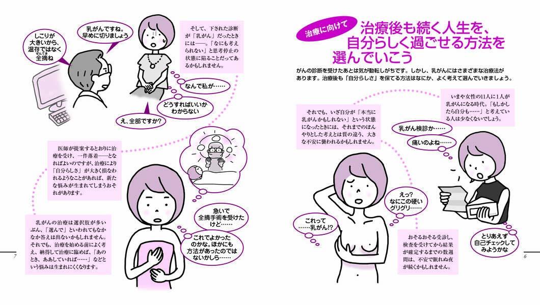 講談社 乳がんの本 イラスト描きました 制作業績