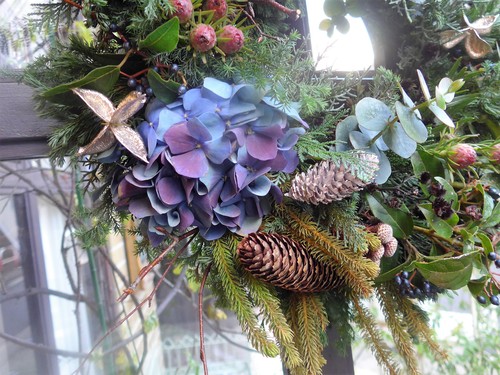 花修行 ~フレッシュハーブのリース~_f0232060_0182414.jpg