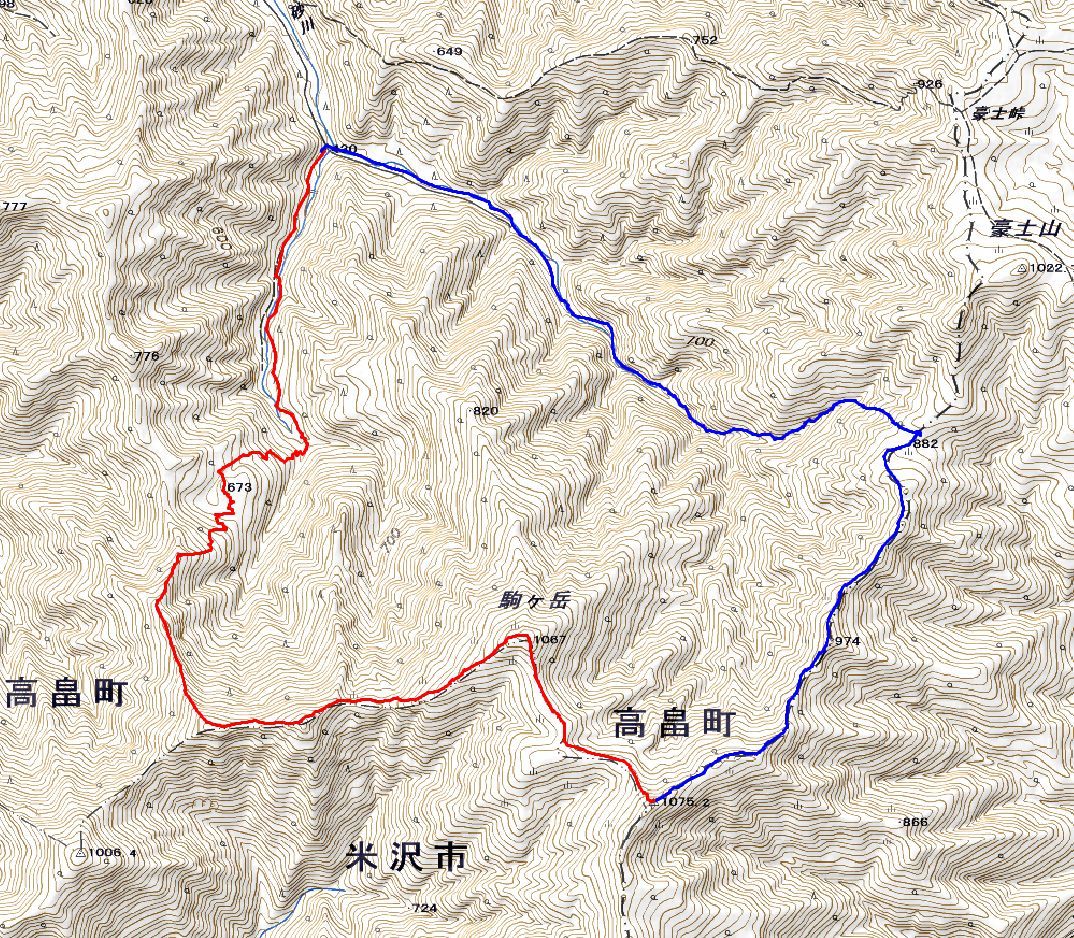 高畠町の駒ヶ岳に登る ～ ２０１８年１１月１７日_f0170180_22334170.jpg