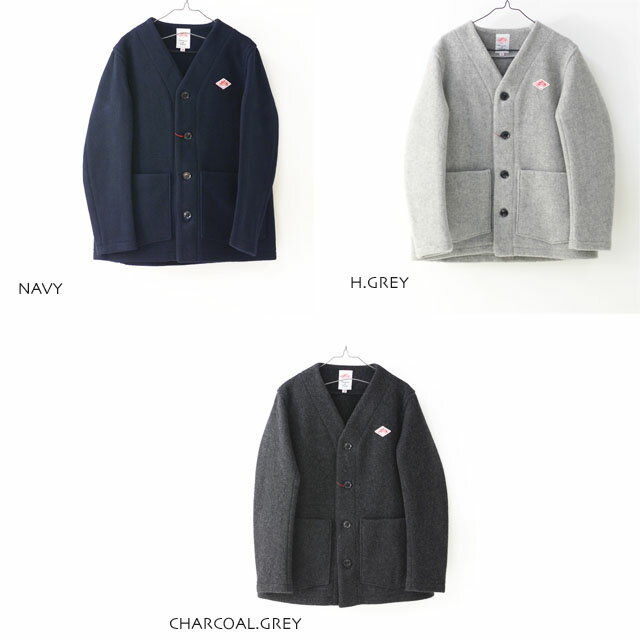DANTON [ダントン] M/WOOL MOSSER NOCOLLAR JACKET ウール