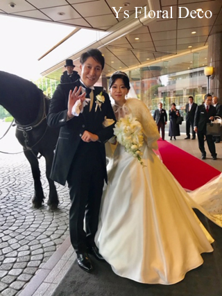 ユリとバラのキャスケードブーケ ウェスティンホテル東京の新婦さんへ_b0113510_18302983.jpg