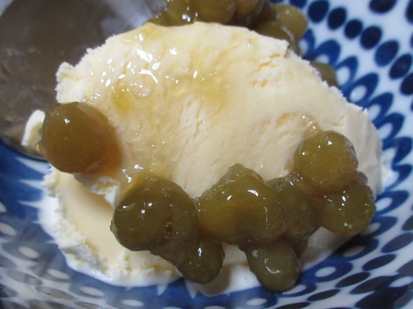 【自作】バニラアイスにうぐいす豆_c0152767_20550916.jpg