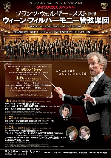 フランツ ウェルザー メスト指揮 ウィーン フィル ピアノ ラン ラン 18年11月日 サントリーホール 川沿いのラプソディ