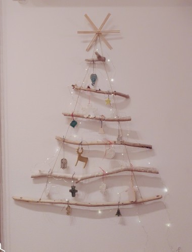 さきぽよ  流木ツリー Lサイズ クリスマスツリー 50cm 流木風 ウッド ナチュラル ・メール便