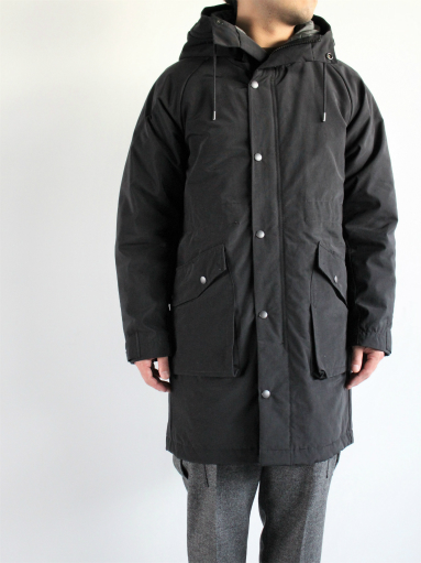 ARAN SWD PARKA QUILT / BLACK : 『Bumpkins putting on airs』