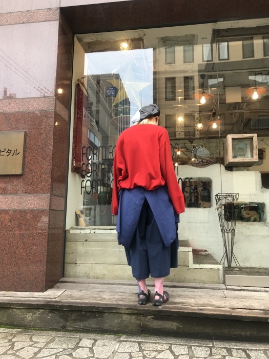 グレンチェックギャッベオーロラエプロンパンツ : SAPPORO STAFF