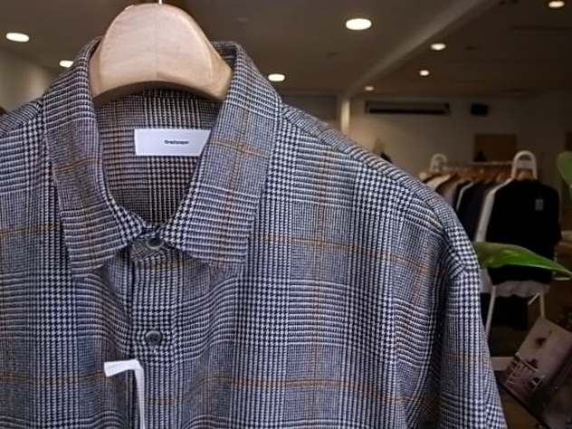 希少18aw限定　Graphpaper Glencheck Wool Shirt