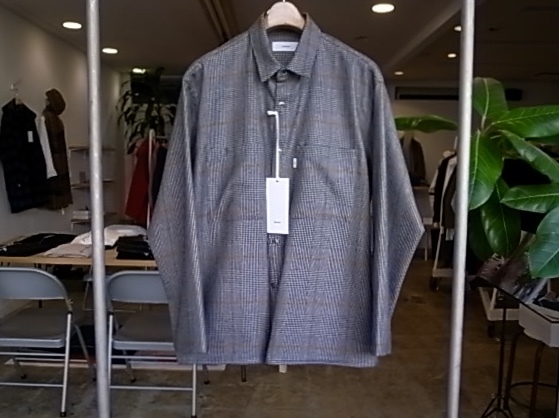 【graphpaper】Glencheck Wool L/S Box Shirt