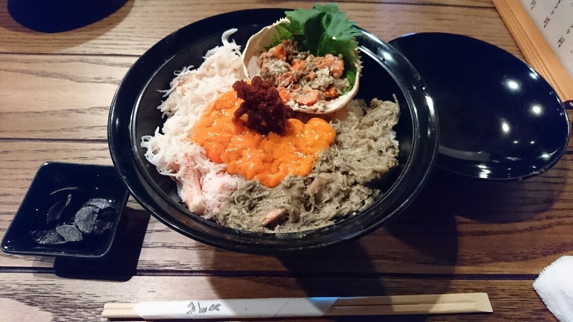 親がに丼_b0352459_23444656.jpg