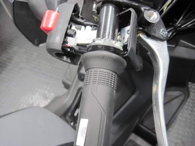 フォルツァにスポーツグリップヒーター バイクの横輪