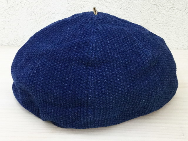 GAIJIN MADE ベレー帽 インディゴ 刺し子 BLUE BLUE