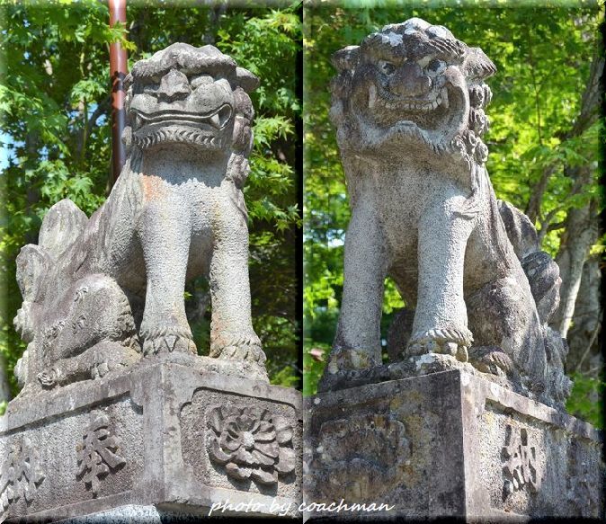 置戸神社　狛犬　置戸町_a0315942_20565816.jpg