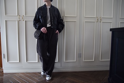 男前でかっこいい ワイドパンツ 。。。_b0110582_15175736.jpg
