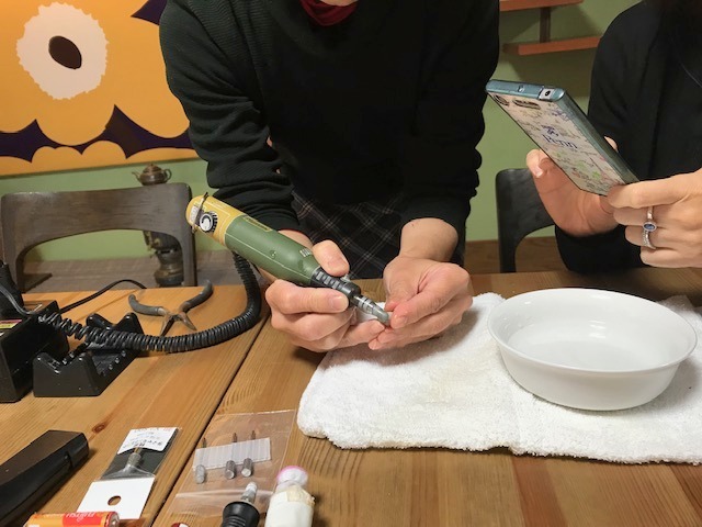 研磨体験 at Pink Lotus_c0165589_17154472.jpg