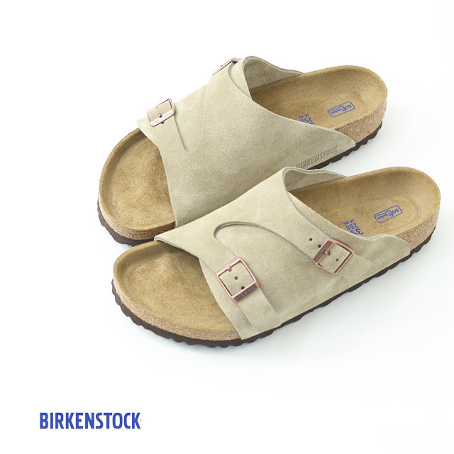 BIRKENSTOCK [ビルケンシュトック正規販売店] ZURICH SOFT FOOTBED TAUPE [GC1009532] 本革 ベロア チューリッヒ タープ スウェード MEN\'S_f0051306_18082511.jpg