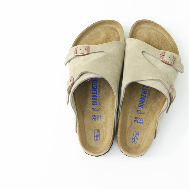 BIRKENSTOCK [ビルケンシュトック正規販売店] ZURICH SOFT FOOTBED TAUPE [GC1009532] 本革 ベロア チューリッヒ タープ スウェード MEN\'S_f0051306_18082803.jpg