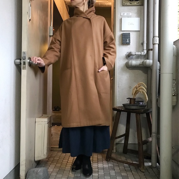 ショールカラーコート Honnete_d0364239_14480881.jpg