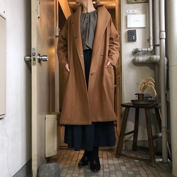 ショールカラーコート Honnete_d0364239_14525959.jpg