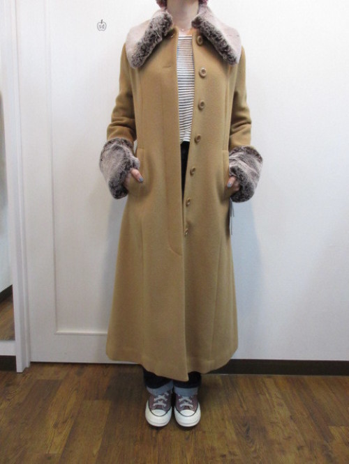 リリーブラウン Lily brown ファーカラーロングコート NO:LWNT185110