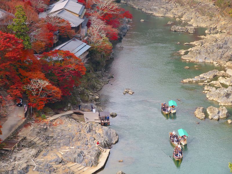 嵐山公園から見た保津峡の紅葉20181128_e0237645_23590785.jpg