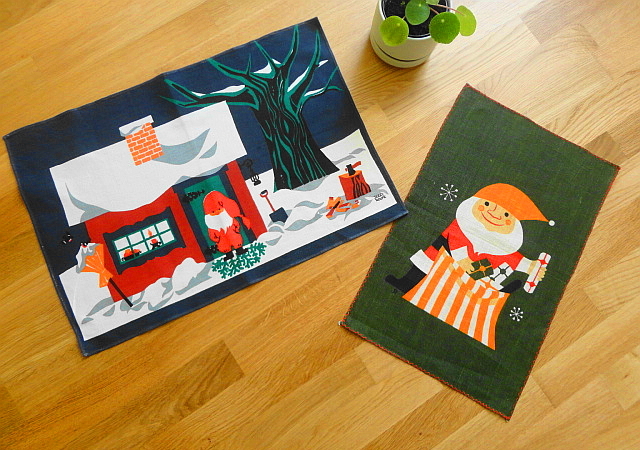 Jerry Roupe 北欧ヴィンテージ トムテの行進 タペストリー