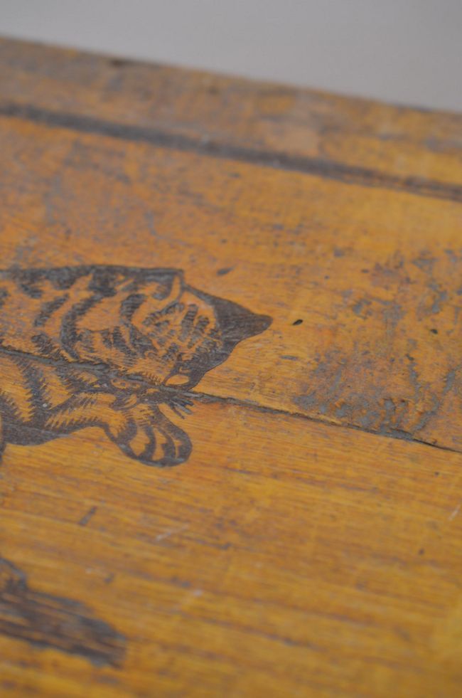 フランスアンティーク石鹸用猫の木箱 : アンティークドボタン